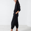 Boat Neck Top in Black