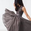 Voile Dress in Grey Pearl