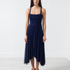 Ruched Party Dress in Navy