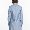 Chambray Shirtdress in Blue