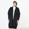 Shahmeena Cocoon Coat in Black