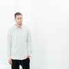 Kasuri Jersey Button-Up in Ivory/Black