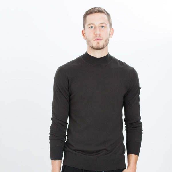 Merino Knit Turtleneck in Cavern