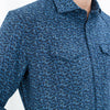 Western Arkansas Button-Up in Blue Floral