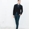 Diamond Weave Trouser in Sky