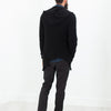 Pill Zip Sweater in Black