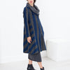 Petale Coat in Silver/Blue
