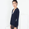 Square Cardigan in Navy