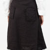 Wrap Snap Skirt in Black