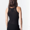 Easy Ribbed Tank in Black