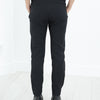 Side Zip Slim Pant in Black