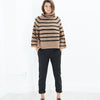Side Zip Slim Pant in Black