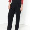 Pleated Waistband Trouser in Black