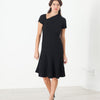 Lined Silhouette Dress in Black