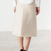 Tulle Pleat Skirt in Cream