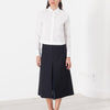 Tulle Pleat Skirt in Navy