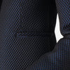 Weave Jacket in Black/Blue
