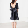 Tie Dress in Navy