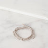 Bracelet 85 in Grey Silk/Silver