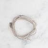 Bracelet 85 in Grey Silk/Silver