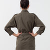 Belted Surplus Dress