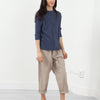 Melange Waffle Top