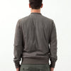 Leather Bomber Jacket in Dust