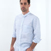Mandarin Collar Formal Shirt