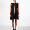 Neoprene Flower Dress in Black