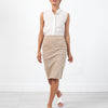 Floridia Leather Skirt