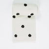 Cashmere Dot Shawl in Black/White