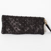 Roxanne Leather Clutch in Black