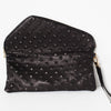 Roxanne Leather Clutch in Black
