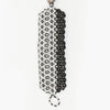 Lattice Bead Cuff in Silver/Black