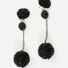 Drop Cluster Earring in Black